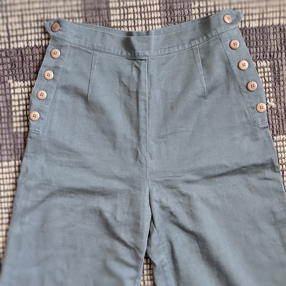 ILANA KOHN Lindy High Waisted Side Button Sailor Pant